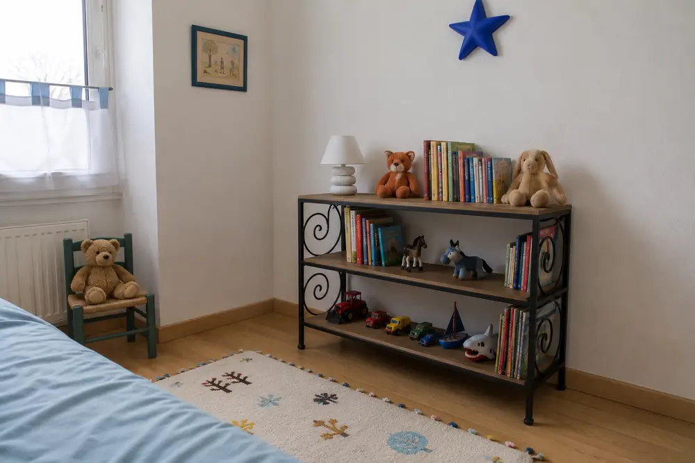 Bibliothèque chambre d'enfant